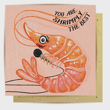Greeting Card Shrimply The Best