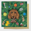 Greeting Card Dog Lovers Christmas