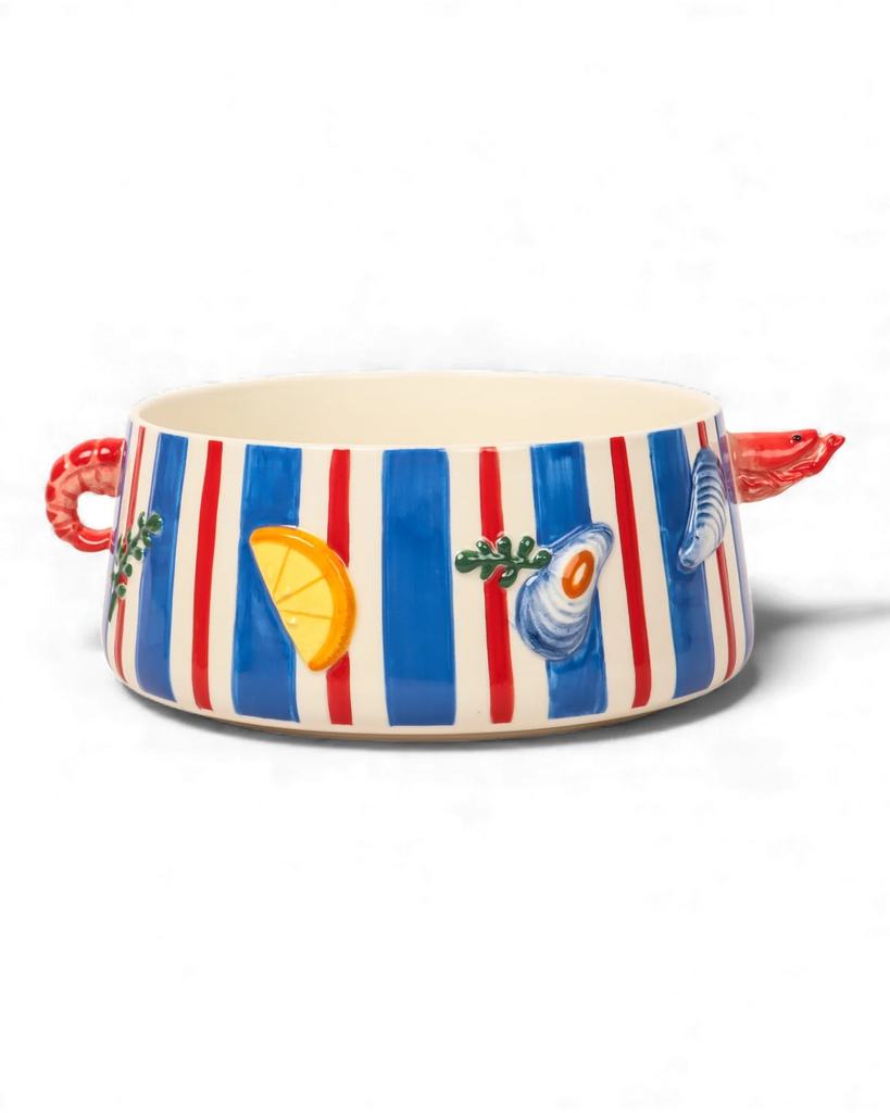 Seaview Stoneware Prawn Pot