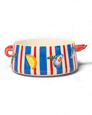 Seaview Stoneware Prawn Pot
