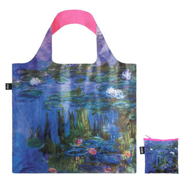 Shopping Bag - Water Lillies Neon Pink