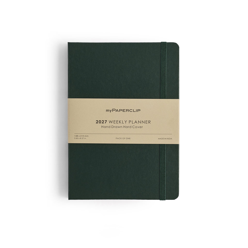 myPAPERCLIP 2027 Weekly Planner H1 - Green