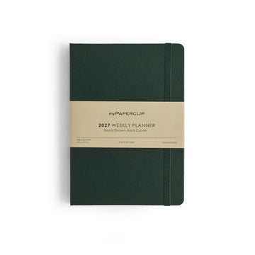 myPAPERCLIP 2027 Weekly Planner H1 - Green