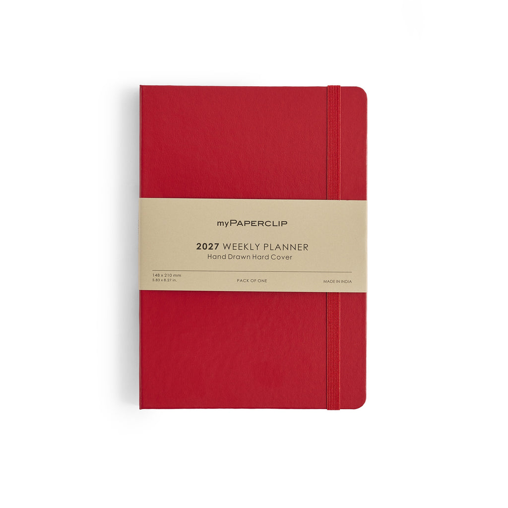 myPAPERCLIP 2027 Weekly Planner H1 - Red