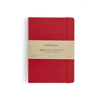 myPAPERCLIP 2027 Weekly Planner H1 - Red