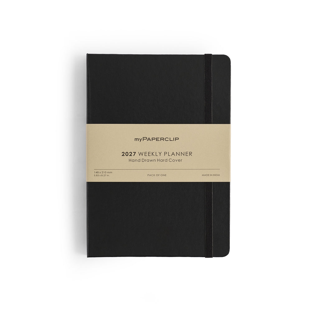 myPAPERCLIP 2027 Weekly Planner H1 - Black