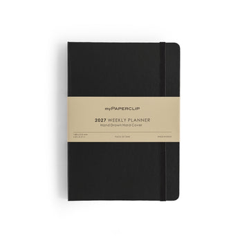 myPAPERCLIP 2027 Weekly Planner H1 - Black