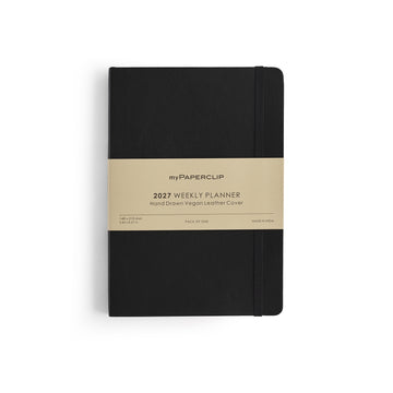 myPAPERCLIP 2027 Weekly Planner R2 - Black