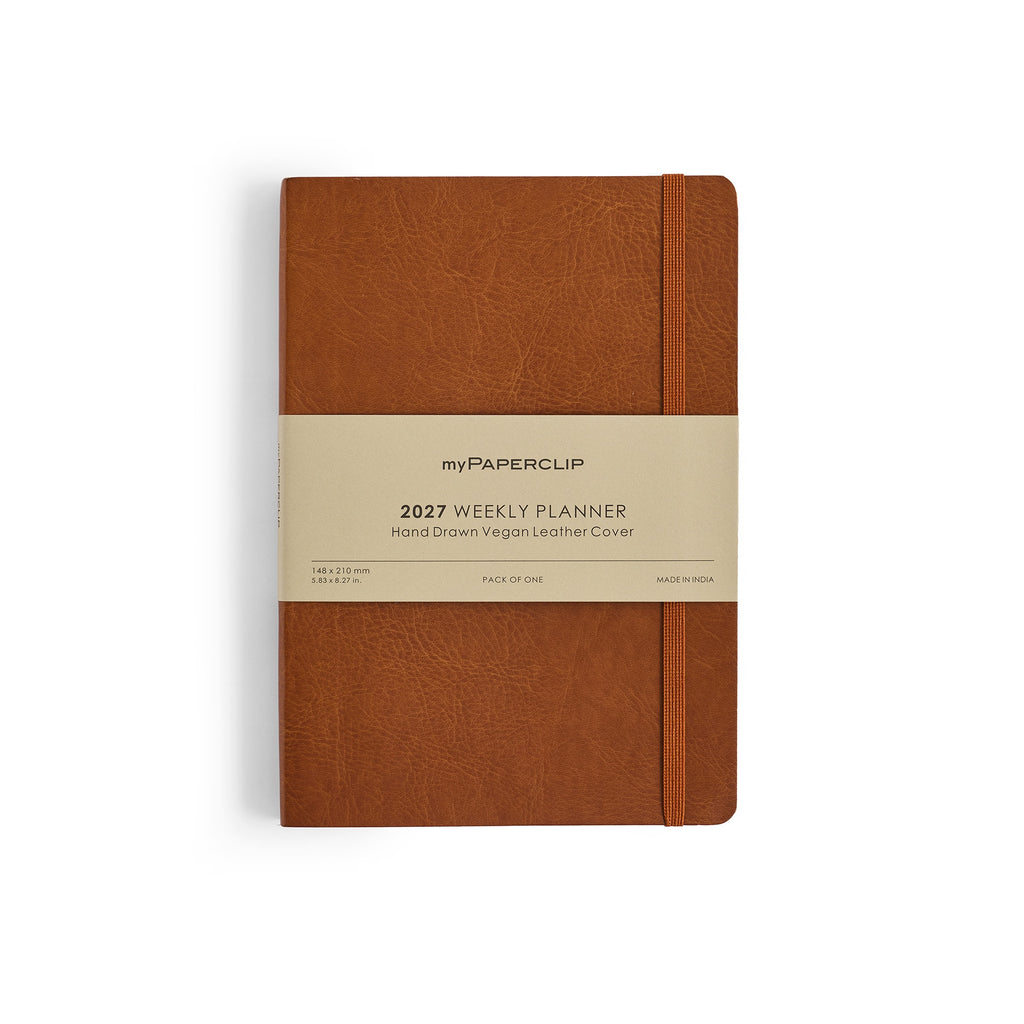 myPAPERCLIP 2027 Weekly Planner R2 - Tan