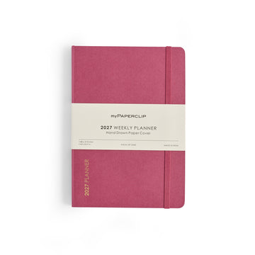 myPAPERCLIP 2027 Weekly Planner D1 - Raspberry