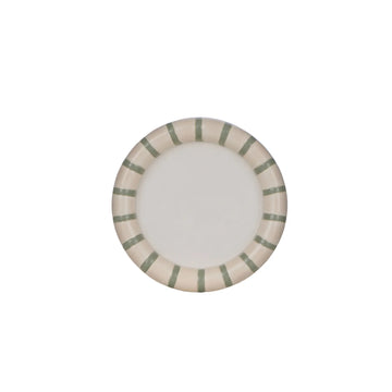 Astrid Stripe Dish Small - Blue/Brown/Off White