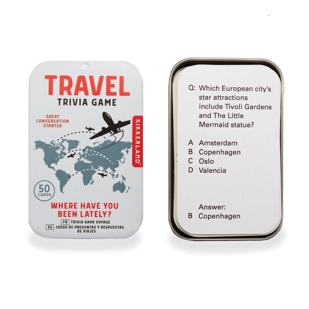 Travel Trivia Tin