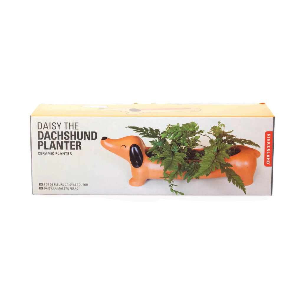 Daisy The Dachshund Planter Brown