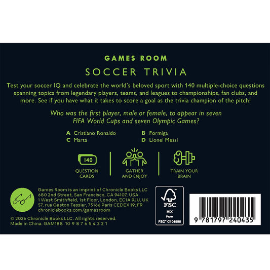 Games Room Soccer Trivia