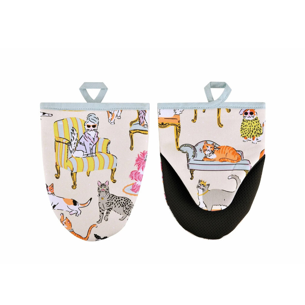 Weavers Cool Cats Microwave Mitts
