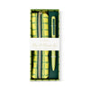Pen & Pouch Set - Green Lattice