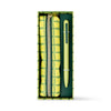 Pen & Pouch Set - Green Lattice