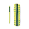 Pen & Pouch Set - Green Lattice