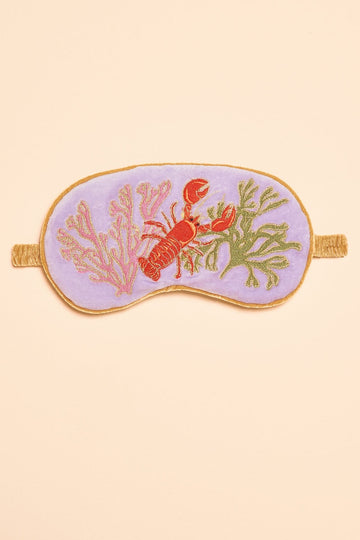 Luxury Lavender Velvet Eye Mask - Lobster Buddies
