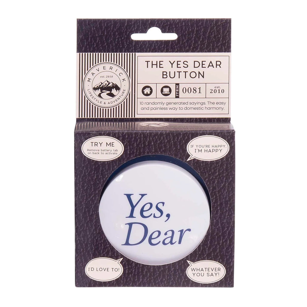 The Yes Dear Button Blue
