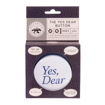The Yes Dear Button Blue