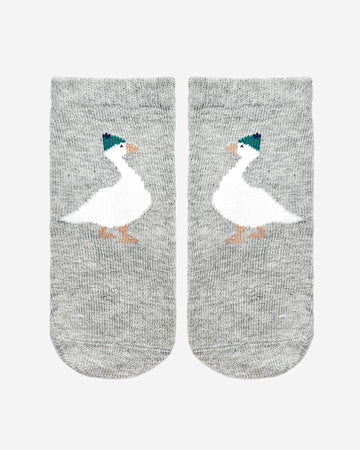 Organic Socks Ankle Jacquard/ Lucie Goosie / 1 to 2 Years