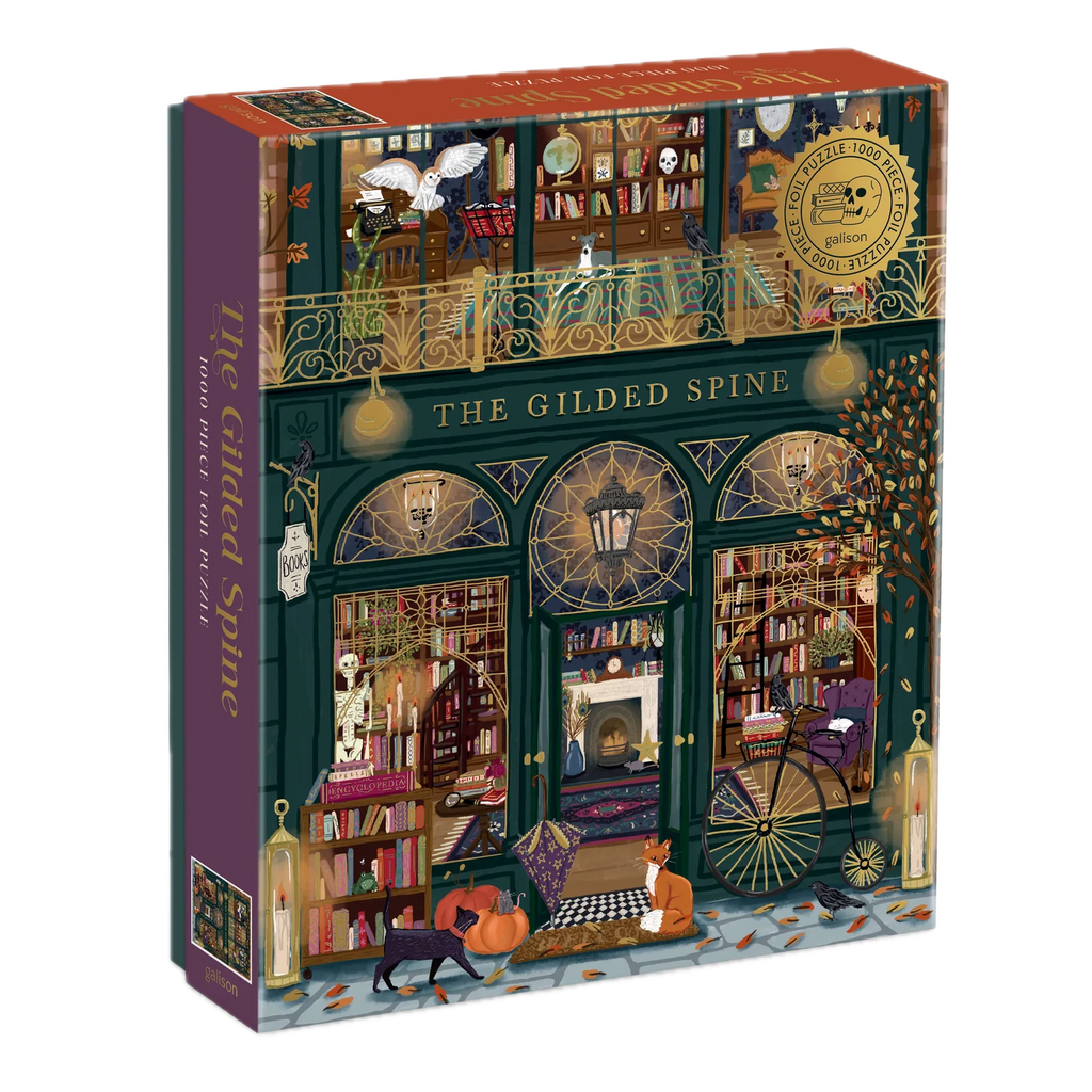 The Gilded Spine Foil Puzzle - 1000pc