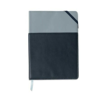 Vegan Leather Pocket Journal - Blue & Navy