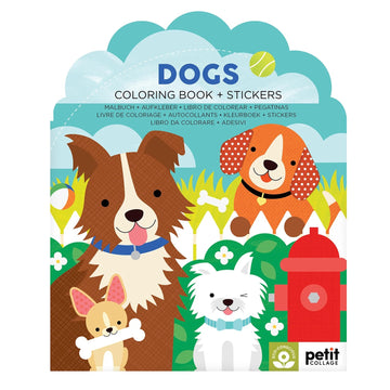 Colouring Book with Sticker - Dogs