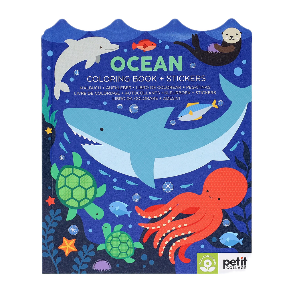Colouring Book with Stickers - Ocean