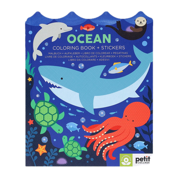 Colouring Book with Stickers - Ocean
