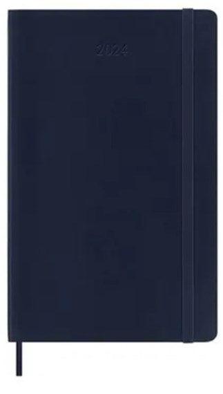 2024 - 12 Month Weekly Notebook Soft Cover Diary - Large - Sapphire Blue - Handworks Nouveau Paperie