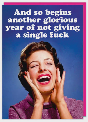 And Begins Another Year Greeting Card