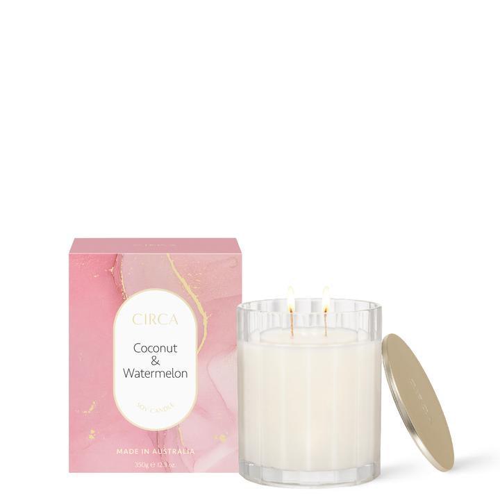 350g Candle - COCONUT & WATERMELON - Handworks Nouveau Paperie