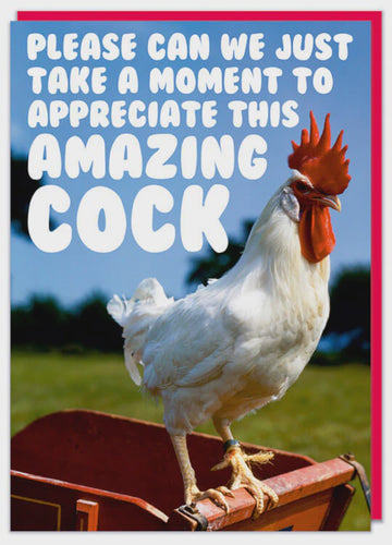 Appreciate This Amazing Cock Greeting Card