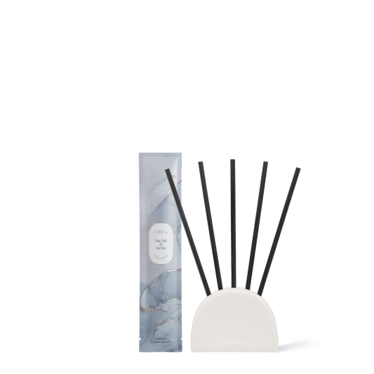 5 Replacement Scent Stems - SEA SALT & VANILLA - Handworks Nouveau Paperie