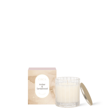 60g Candle - AMBER & SANDALWOOD - Handworks Nouveau Paperie