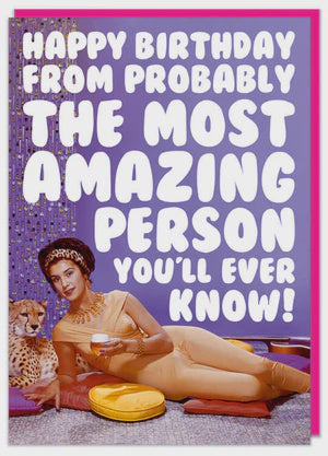 Most Amazing Person Card