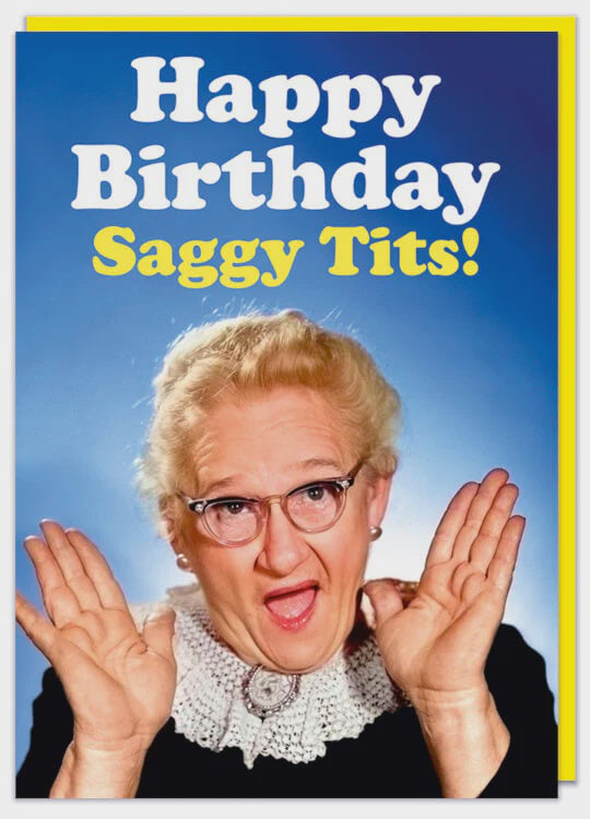 Happy birthday saggy tits
