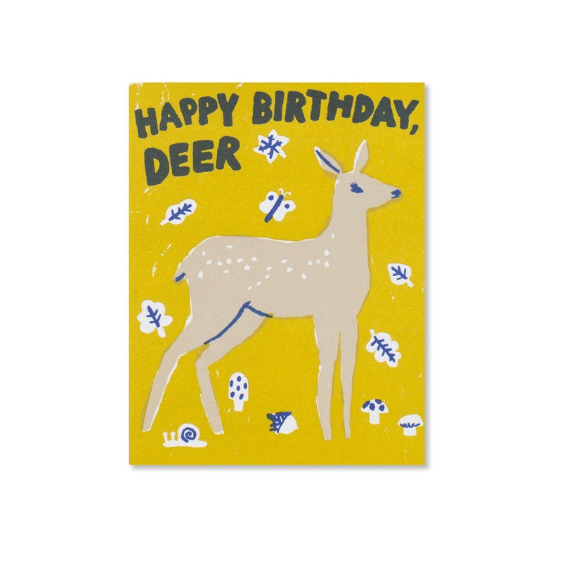 Egg Press - Single Card - Birthday Deer