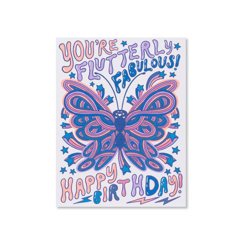 Hello Lucky - Single Card - Fabulous Birthday Butterfly