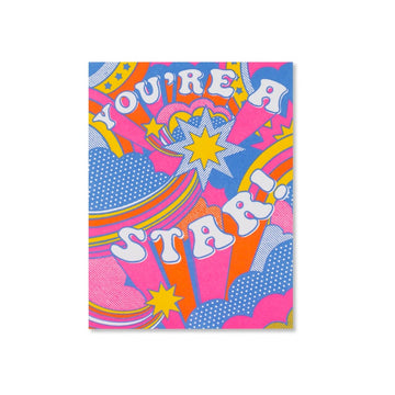 Hello Lucky - Single Card - Groovy Star