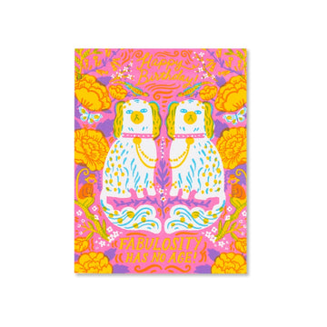 Hello Lucky - Single Card - Fabulosity Birthday Spaniels