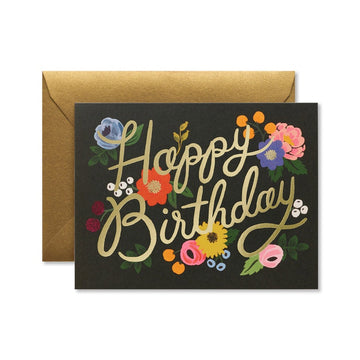Rifle Paper Co - Single Card - Vintage Blossoms Birthday