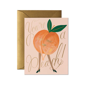 Rifle Paper Co - Single Card - You're A Peach