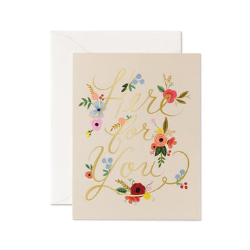 Rifle Paper Co - Single Card - Floral Here For You