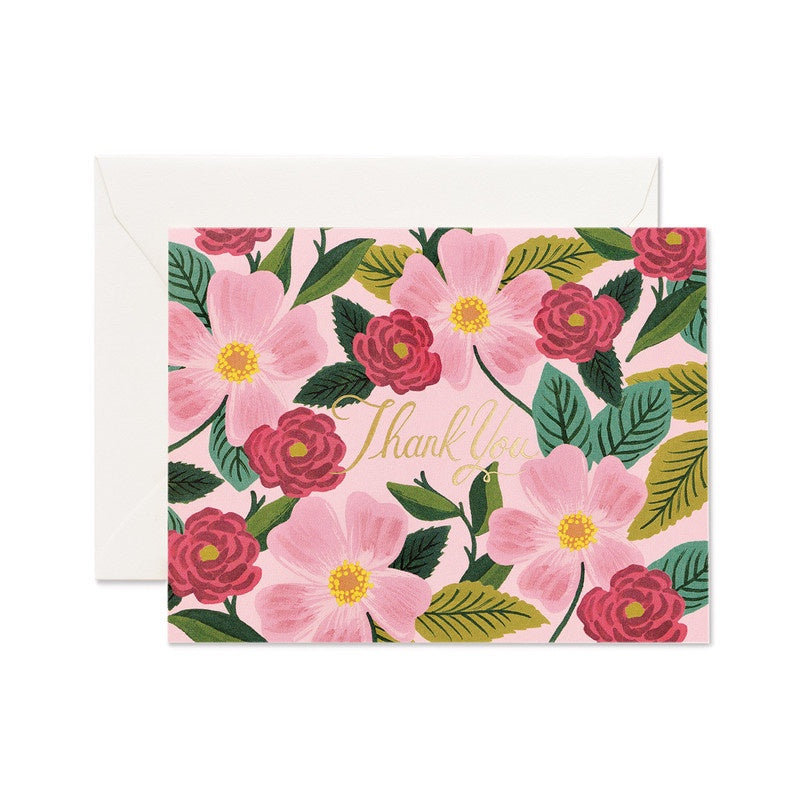 Rifle Paper Co - Single Card - Rose Garden Thank You