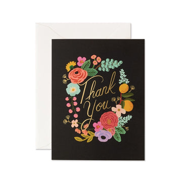 Rifle Paper Co - Single Card - Garden Party Wreath Thank You