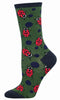 Socksmith Ladies Socks - Ladybugs Green