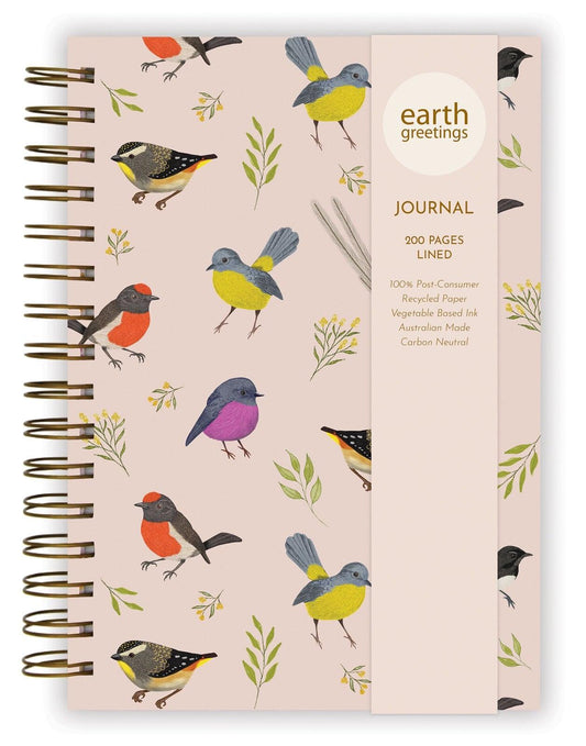 A5 Journal (Lined) - Little Birdies - Handworks Nouveau Paperie